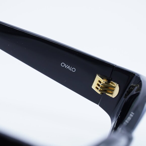 Jacquemus OVALO JAC/4 C1 Sunglasses Shiny Black Cat Eye Frame, Grey Lenses - Picture 5 of 10